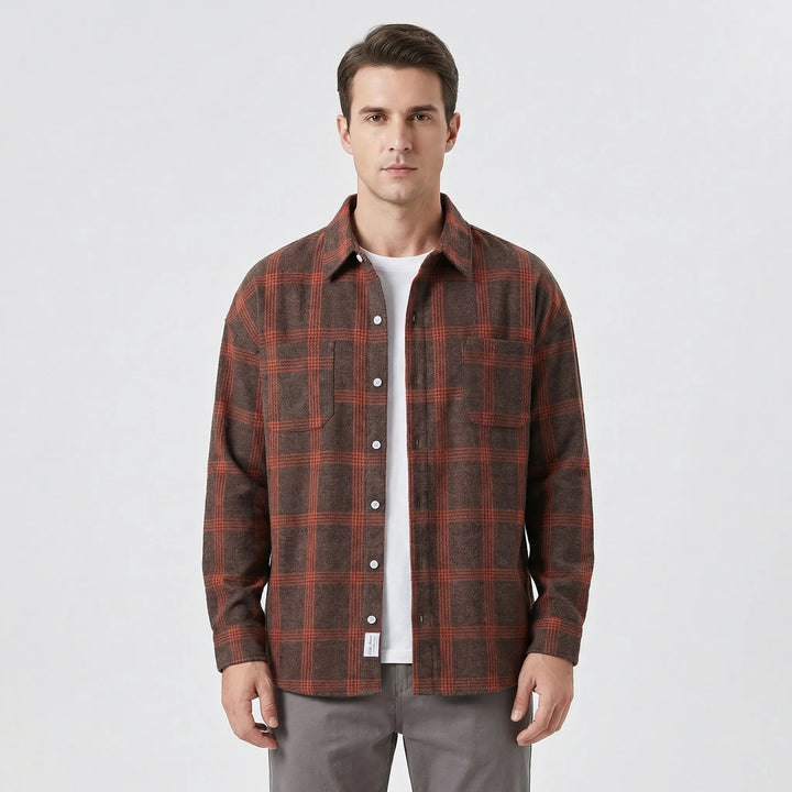 Ralph | Men's Long-Sleeved Checked Button-Up Shirt