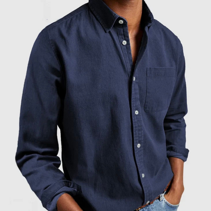 Ralph | Men's Long Sleeve Denim Button-Up Shirt