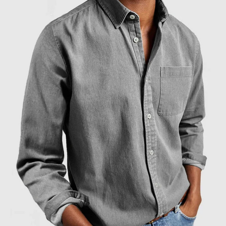 Ralph | Men's Long Sleeve Denim Button-Up Shirt