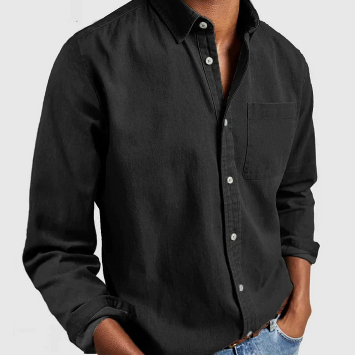 Ralph | Men's Long Sleeve Denim Button-Up Shirt