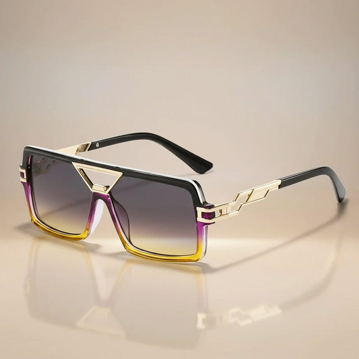 Men's Square Gradient Lens Sunglasses for Stylish Eye Protection