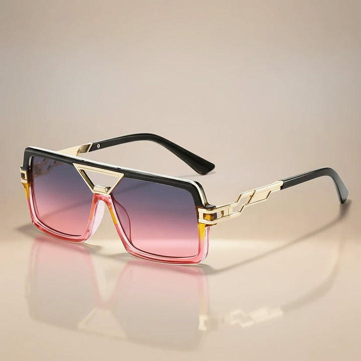 Men's Square Gradient Lens Sunglasses for Stylish Eye Protection