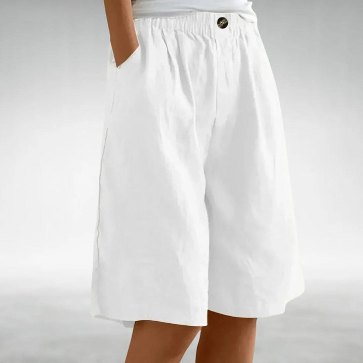 Madison | Women's Linen Wide Leg Shorts