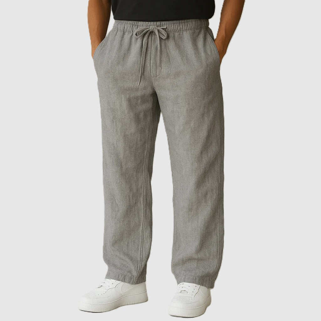 Martin | Men's Classic Straight Leg Linen Drawstring Pants