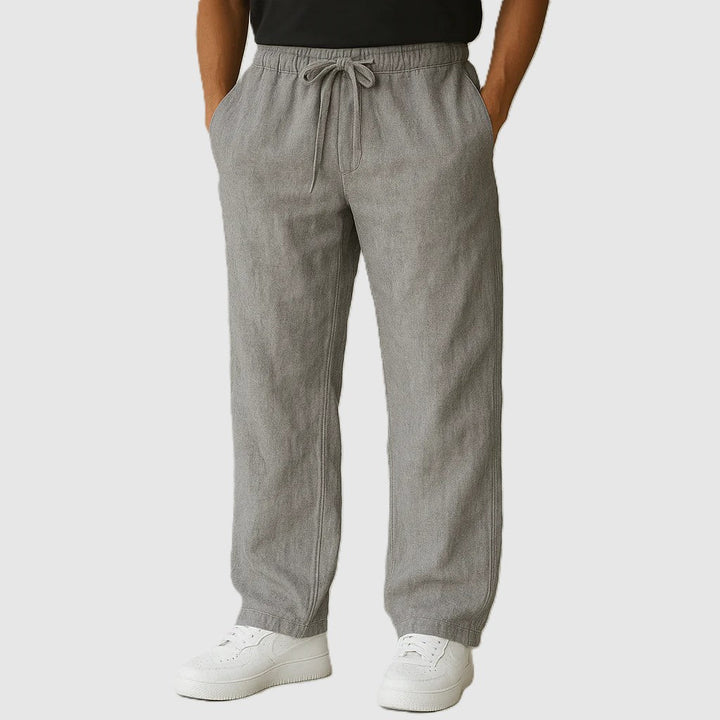 Martin | Men's Classic Straight Leg Linen Drawstring Pants