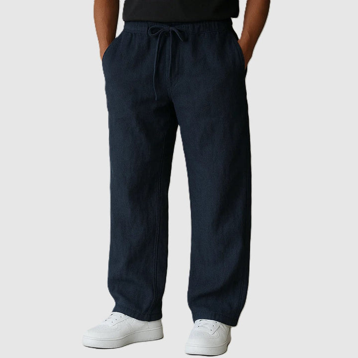 Martin | Men's Classic Straight Leg Linen Drawstring Pants