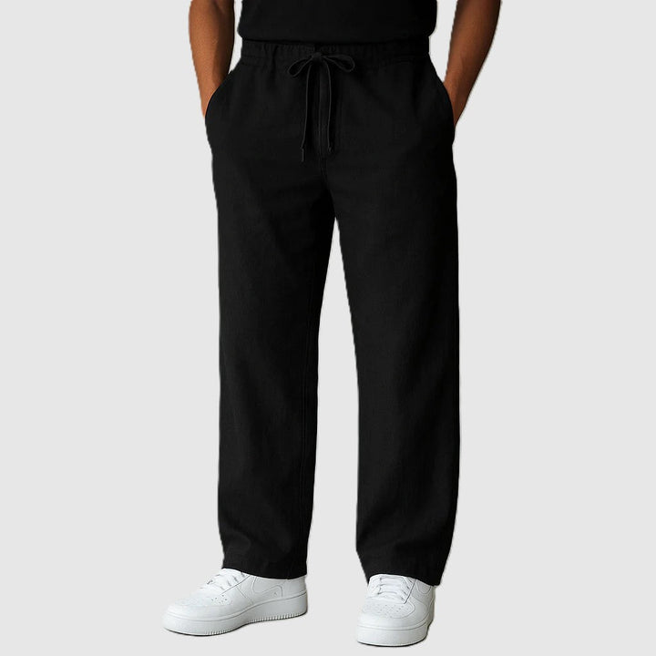 Martin | Men's Classic Straight Leg Linen Drawstring Pants