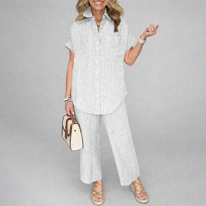 Megan | Women's Short Sleeve Coordinated Outfit Set