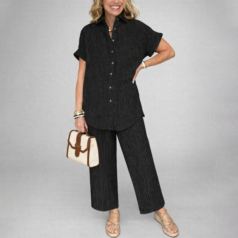 Megan | Women's Short Sleeve Coordinated Outfit Set