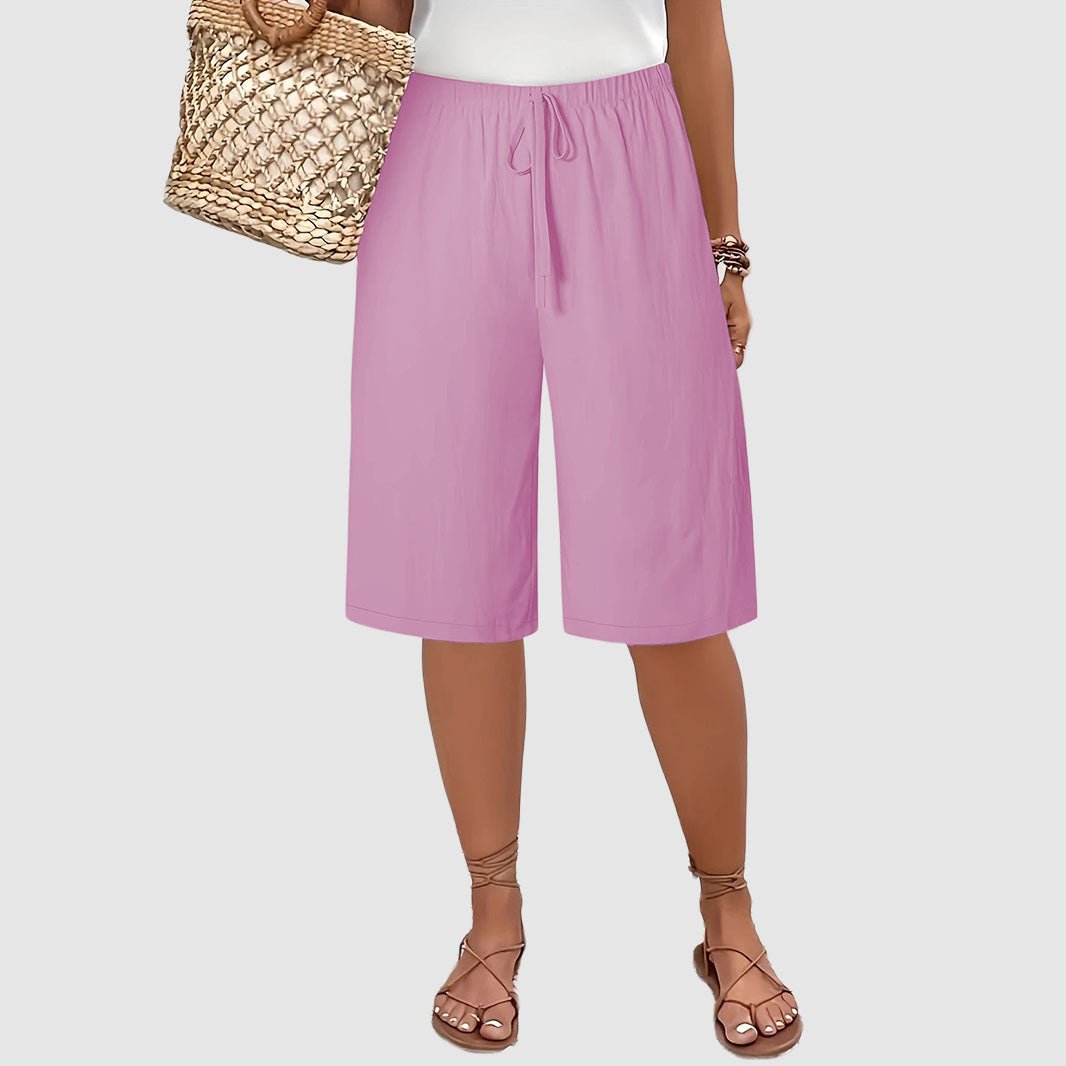 Melody | Women's Casual Elastic Waist Bermuda Shorts
