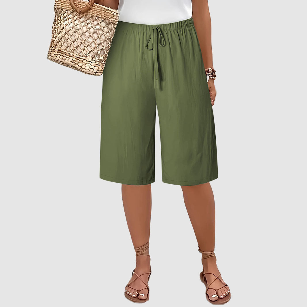 Melody | Women's Casual Elastic Waist Bermuda Shorts