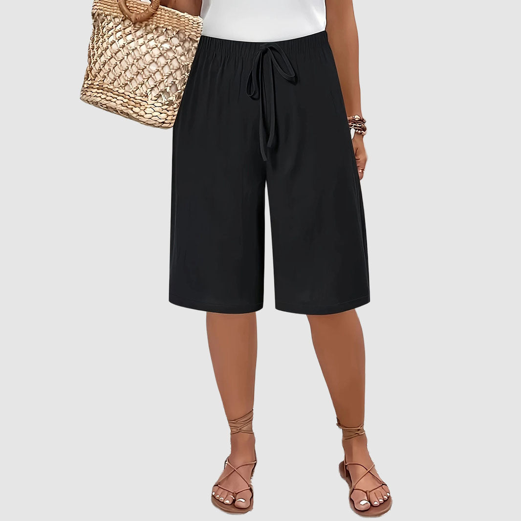Melody | Women's Casual Elastic Waist Bermuda Shorts