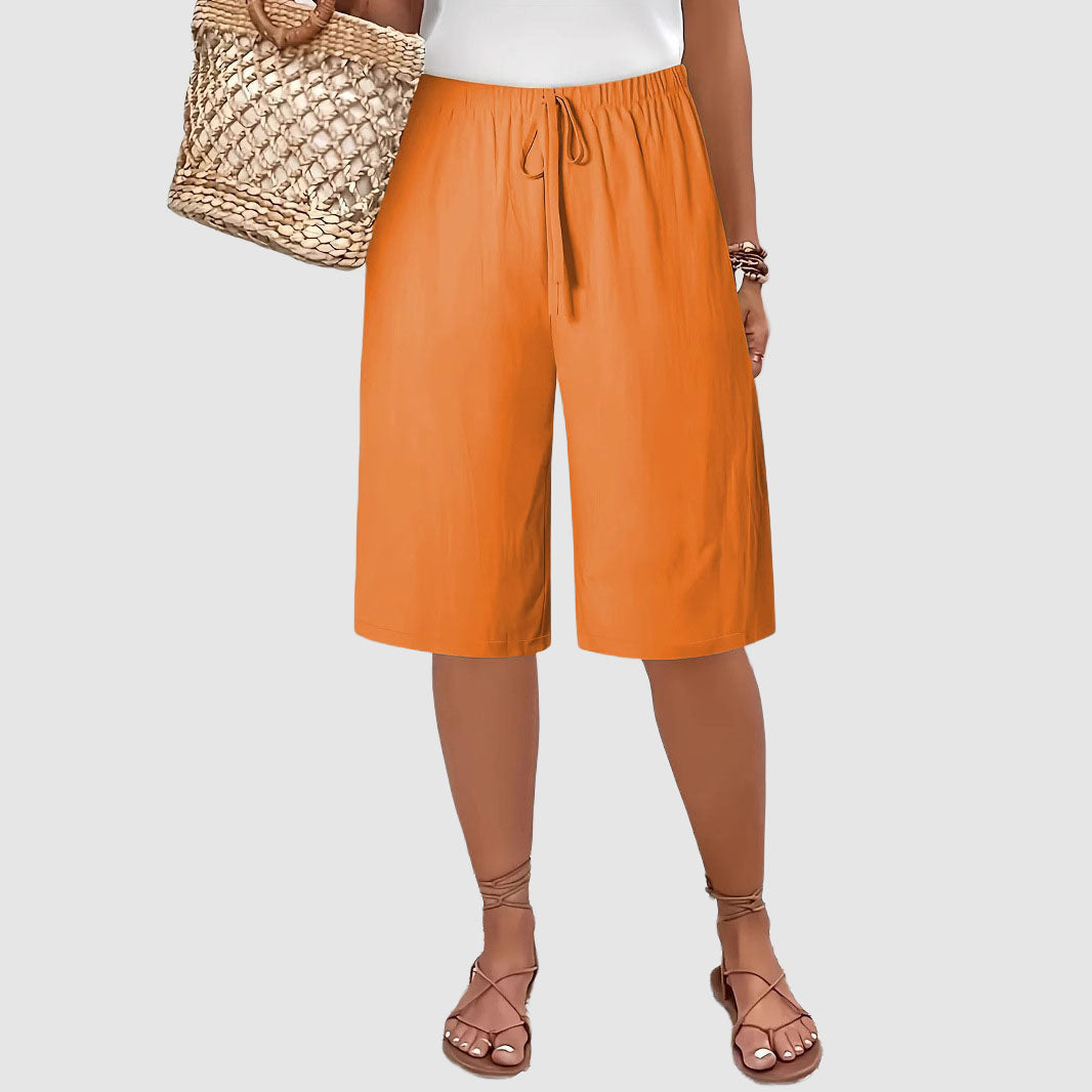 Melody | Women's Casual Elastic Waist Bermuda Shorts