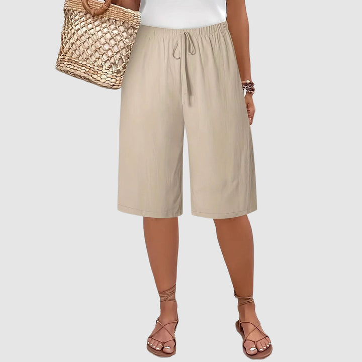 Melody | Women's Casual Elastic Waist Bermuda Shorts