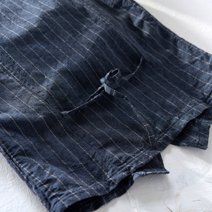 Men's Elegant and Breathable Striped Linen-Look Vest