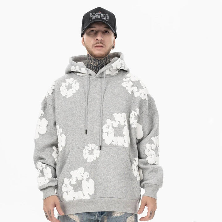 Unisex Casual Denim Hoodie – Soft Hooded Sweatshirt