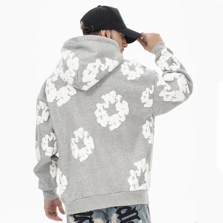Unisex Casual Denim Hoodie – Soft Hooded Sweatshirt