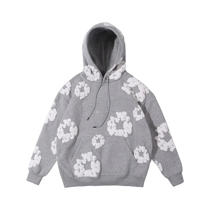 Unisex Casual Denim Hoodie – Soft Hooded Sweatshirt