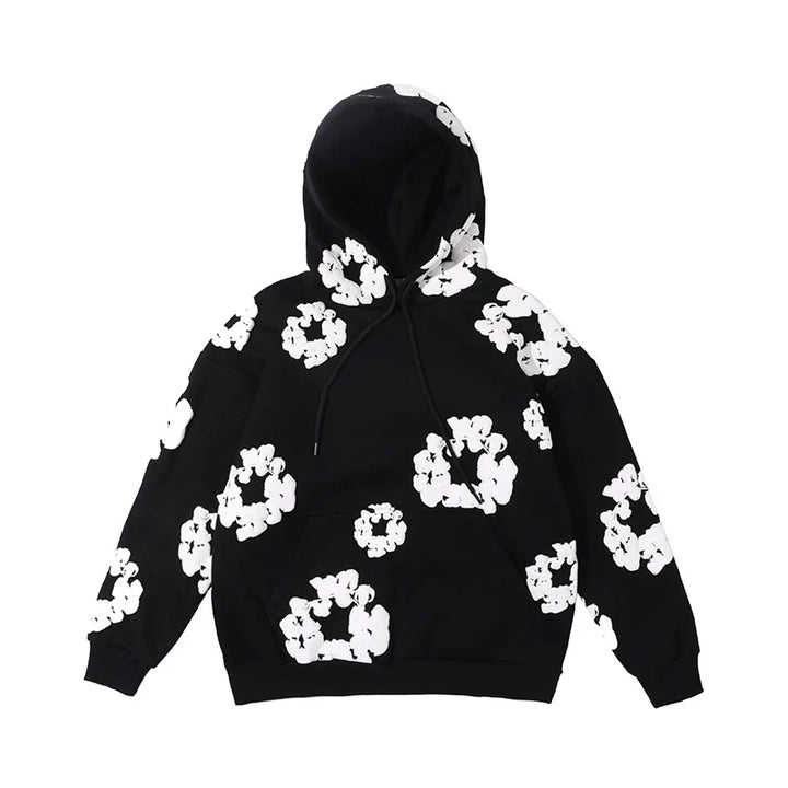 Unisex Casual Denim Hoodie – Soft Hooded Sweatshirt