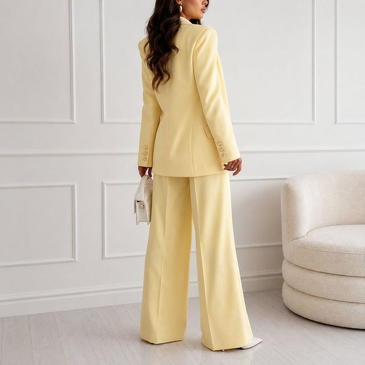 Noelle | Women's Tailored Blazer and Wide-Leg Trouser Set