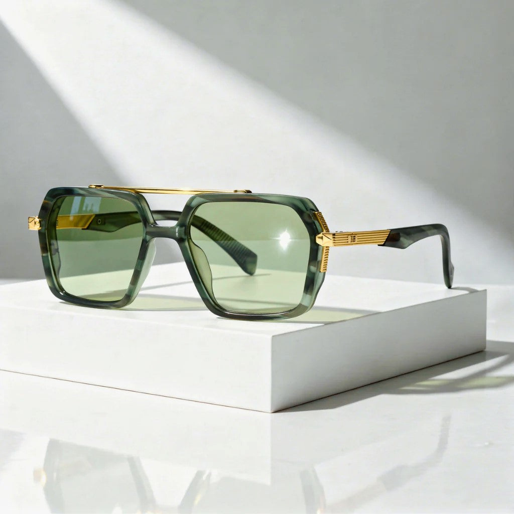 Men's Oversized Square Gradient Sunglasses for Stylish Protection