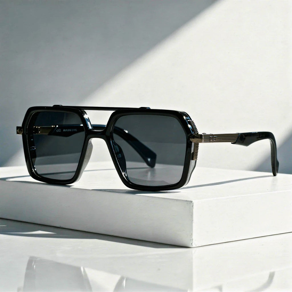 Men's Oversized Square Gradient Sunglasses for Stylish Protection