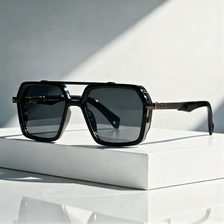 Men's Oversized Square Gradient Sunglasses for Stylish Protection
