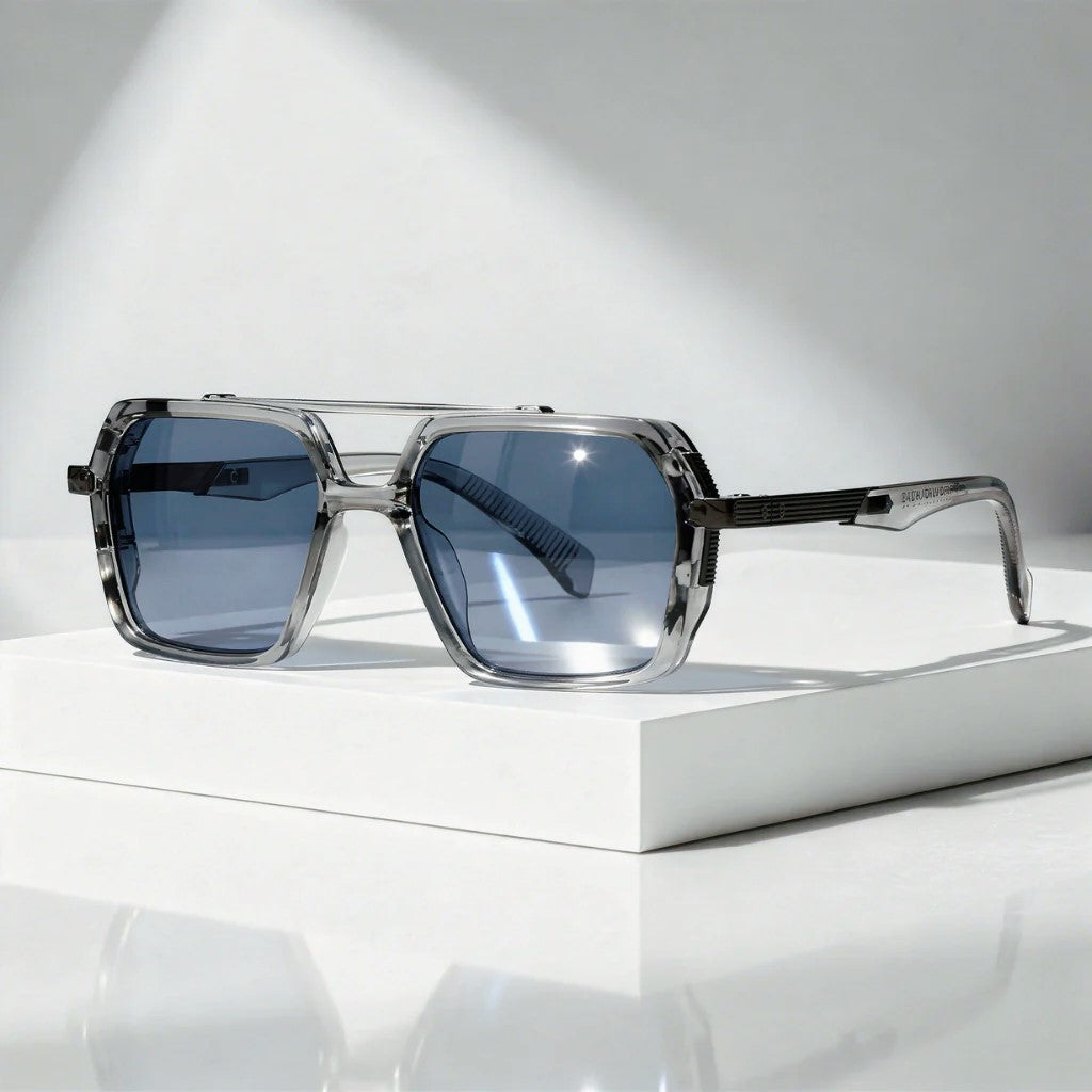 Men's Oversized Square Gradient Sunglasses for Stylish Protection