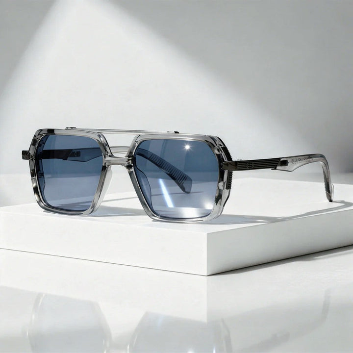 Men's Oversized Square Gradient Sunglasses for Stylish Protection