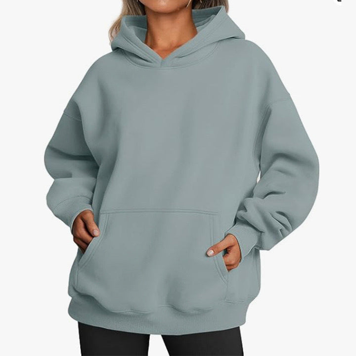 Women's Cozy Oversized Hoodie with Kangaroo Pocket