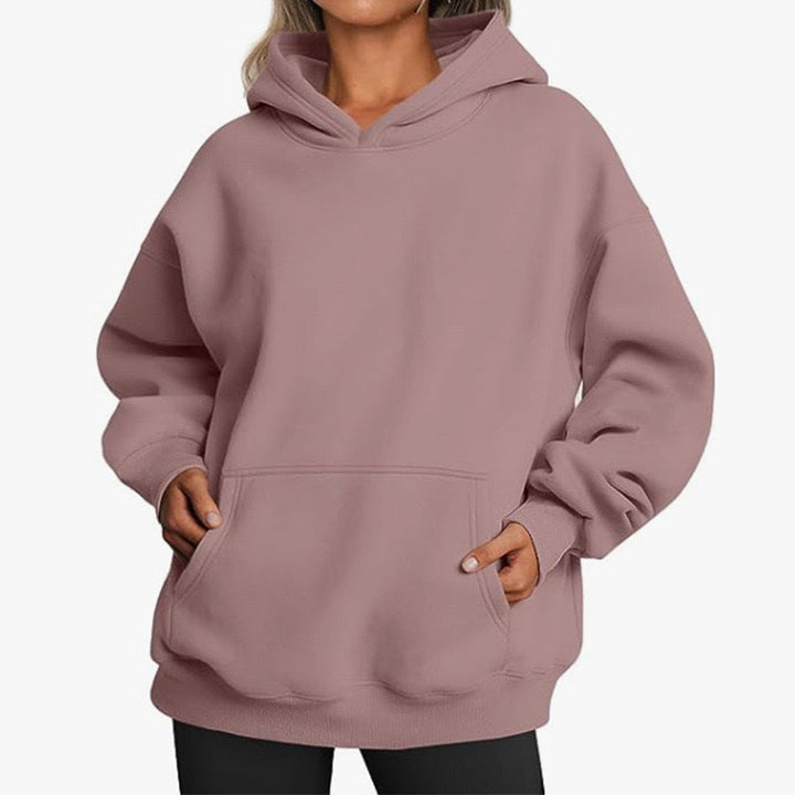 Women's Cozy Oversized Hoodie with Kangaroo Pocket
