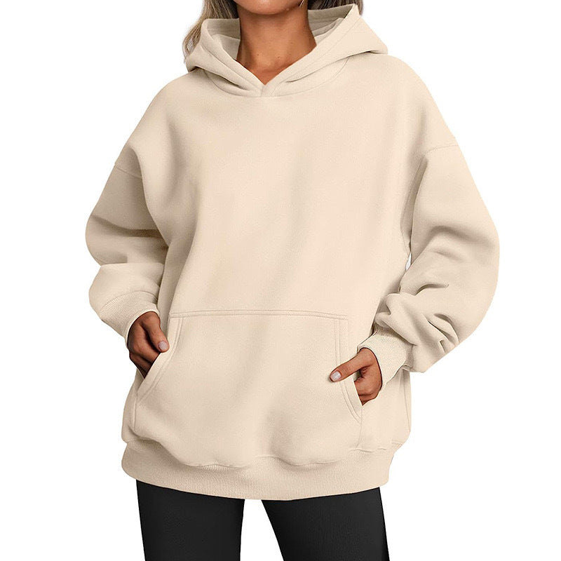 Women's Cozy Oversized Hoodie with Kangaroo Pocket