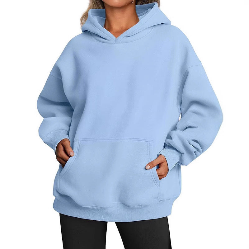 Women's Cozy Oversized Hoodie with Kangaroo Pocket