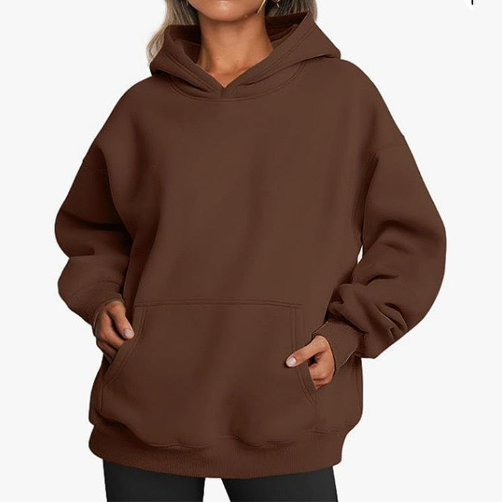 Women's Cozy Oversized Hoodie with Kangaroo Pocket