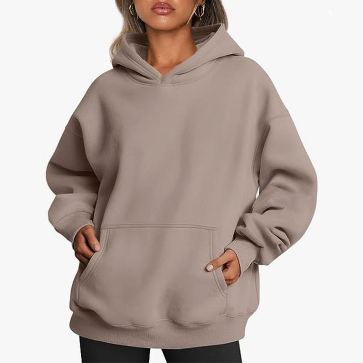Women's Cozy Oversized Hoodie with Kangaroo Pocket