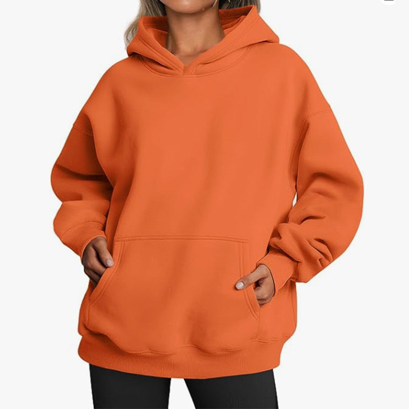 Women's Cozy Oversized Hoodie with Kangaroo Pocket