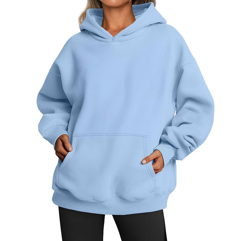 Women's Cozy Oversized Hoodie with Kangaroo Pocket
