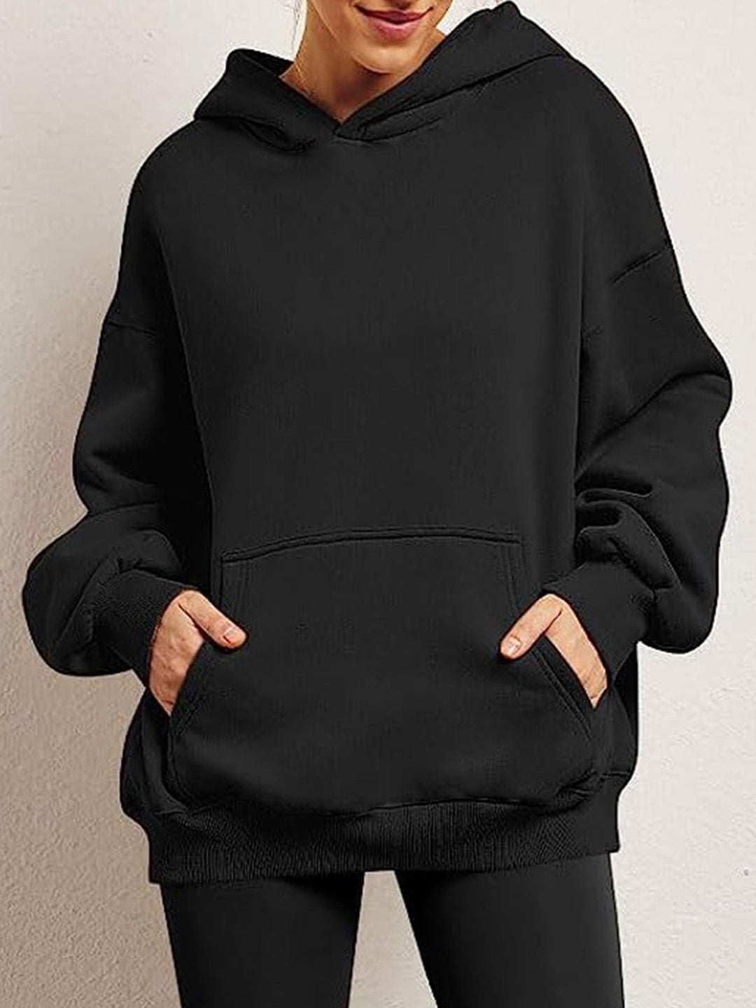 Women's Cozy Oversized Hoodie with Kangaroo Pocket