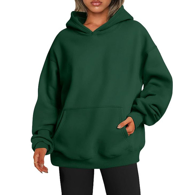 Women's Cozy Oversized Hoodie with Kangaroo Pocket