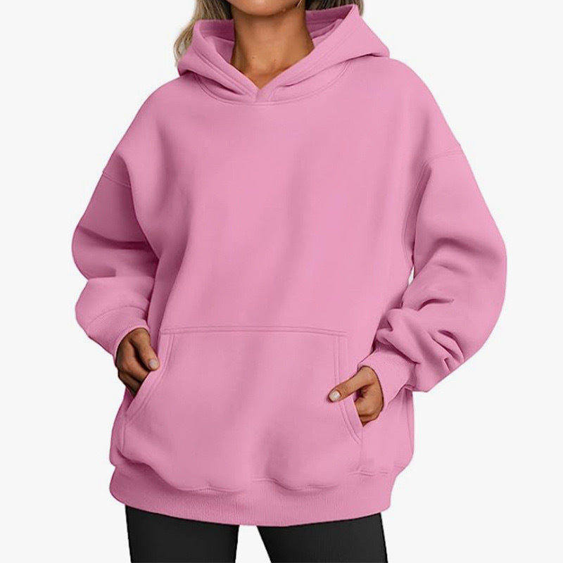 Women's Cozy Oversized Hoodie with Kangaroo Pocket
