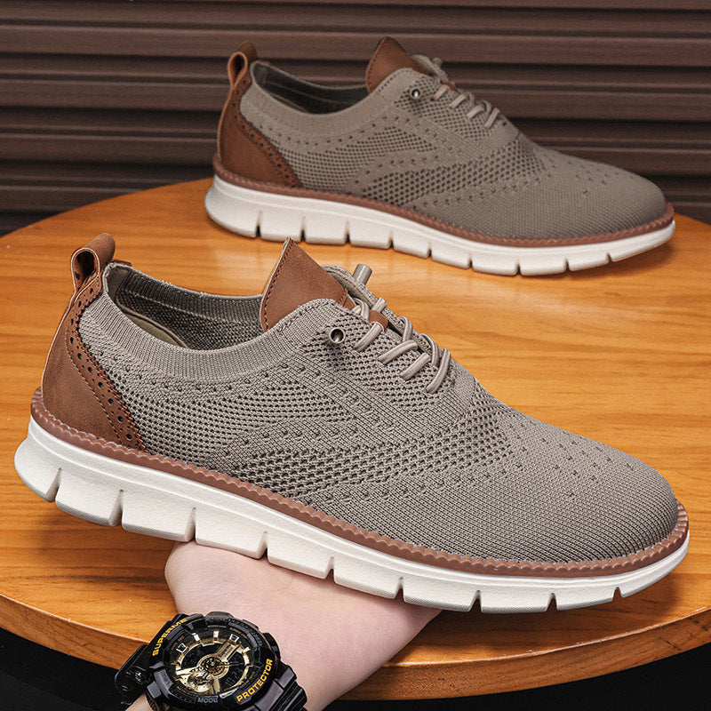 Men's Orthopedic Breathable Oxford Sneakers for Comfort and Support