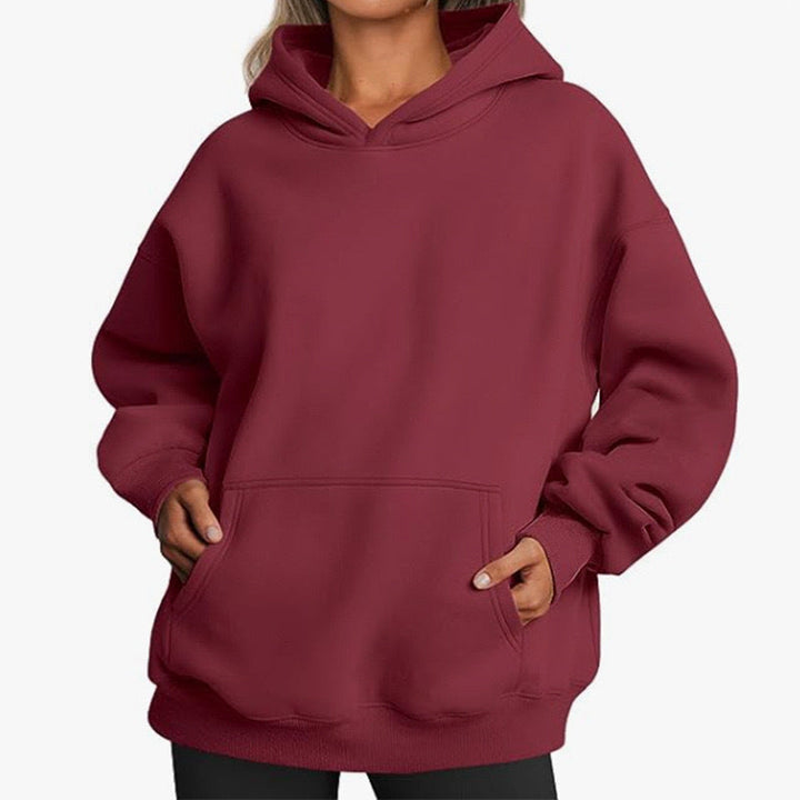 Women's Cozy Oversized Hoodie with Kangaroo Pocket