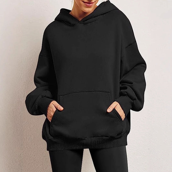 Women's Cozy Oversized Hoodie with Kangaroo Pocket