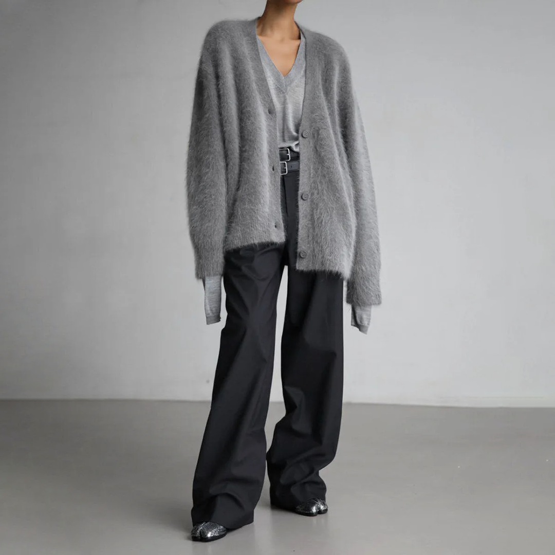 Women's Loose Fit Soft Comfort Cashmere Cardigan