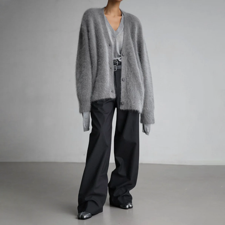 Women's Loose Fit Soft Comfort Cashmere Cardigan