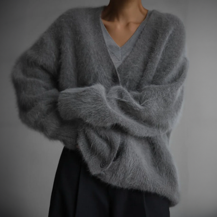 Women's Loose Fit Soft Comfort Cashmere Cardigan