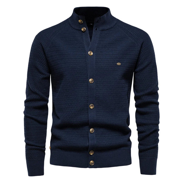 Men's Sophisticated Comfortable Cable Knit Cardigan