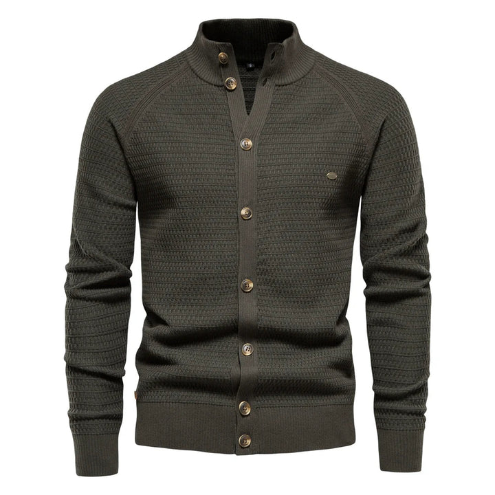 Men's Sophisticated Comfortable Cable Knit Cardigan