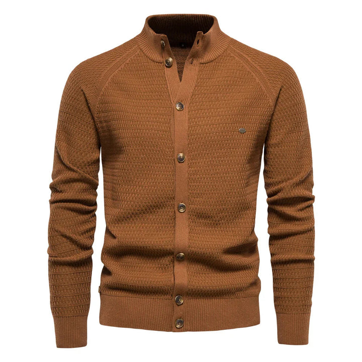 Men's Sophisticated Comfortable Cable Knit Cardigan