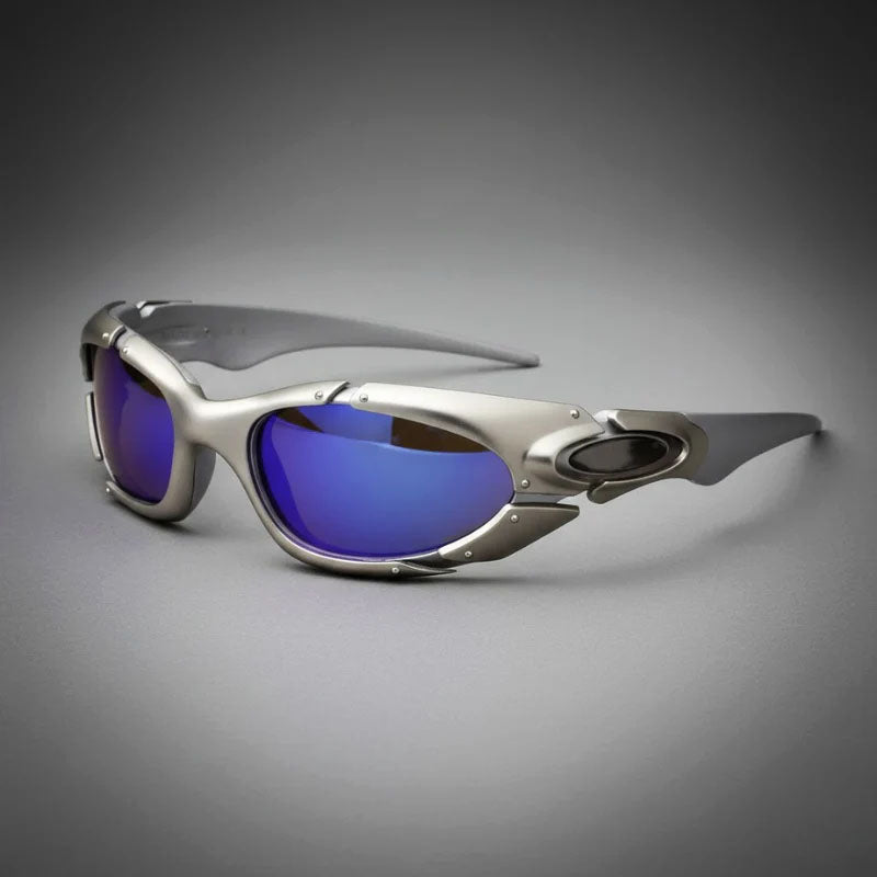 Men's Curved Frame Shield Sport Sunglasses for Active Lifestyle